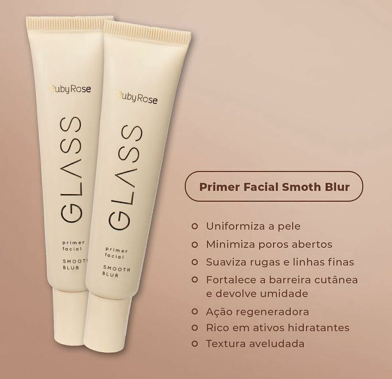 Primer Facial Smooth Blur - Glass - Ruby Rose