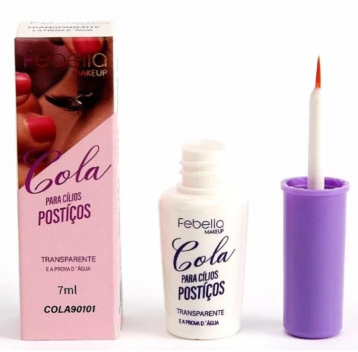 Cola para Cílios Transparente - Febella