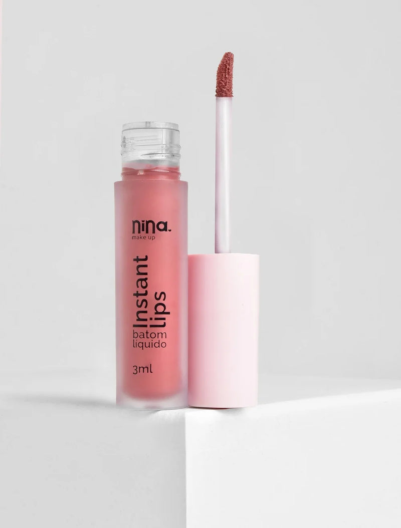 Batom Líquido Instant Lip - Principio - Nina Makeup