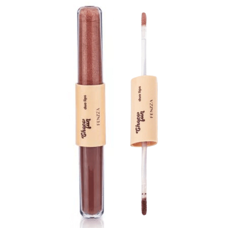 Duo Lips - Batom + Gloss - Choco Melo - Fenzza