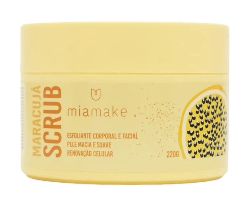 Esfoliante Corporal e Facial - Maracujá - Mia Make