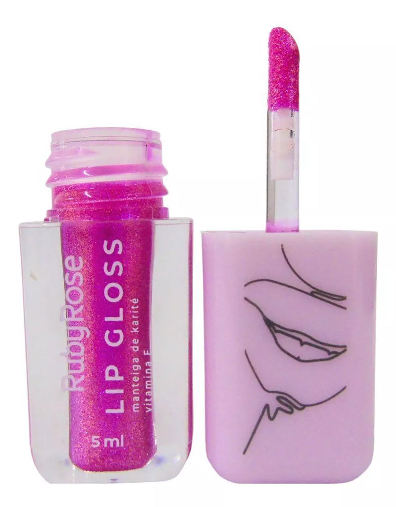 Lip Gloss com Glitter - 06 - Firework - Ruby Rose