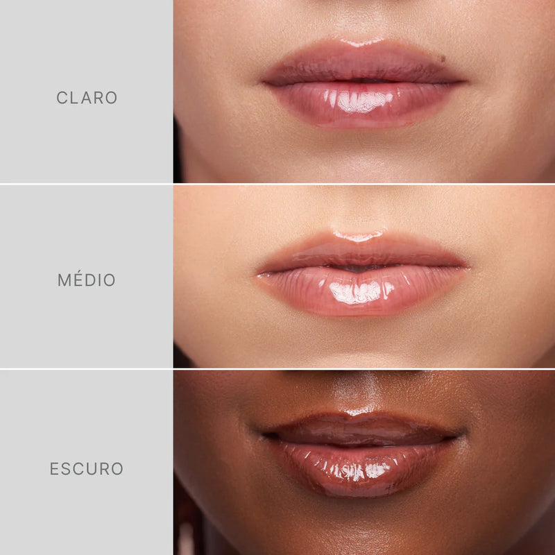 Hidra Lábios - Gloss Labial - Boca Rosa - COR: Marrom Translúcido