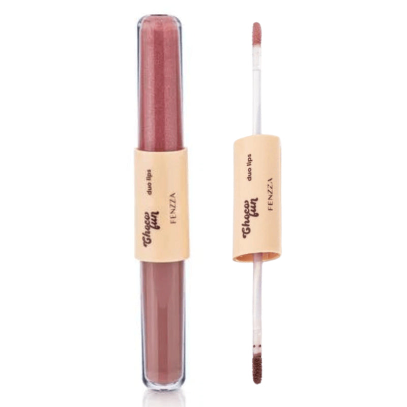 Duo Lips - Batom + Gloss - Pão de Mel - Fenzza