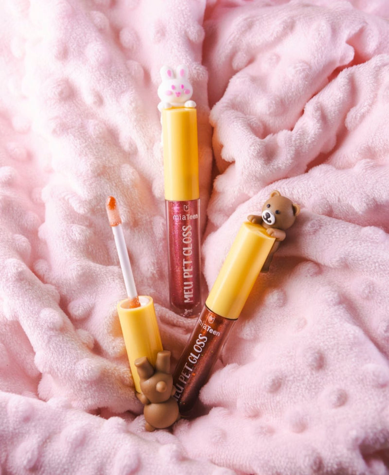 Lip Gloss Meu Pet - Coelho - Mia make