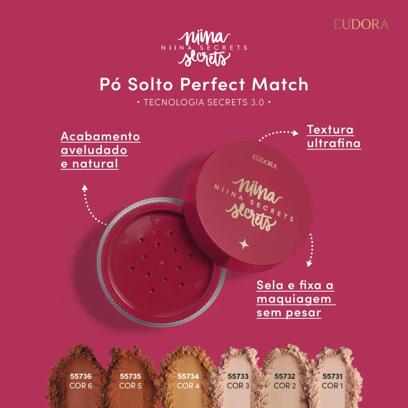 Pó Solto Perfect Match - Niina Secrets - Eudora