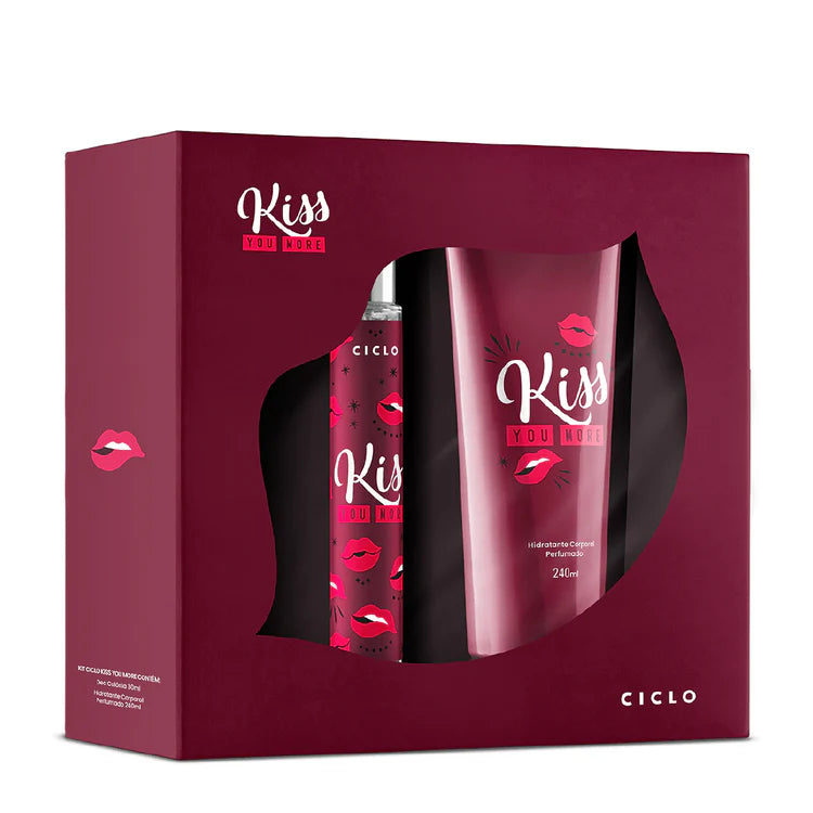 Estojo Kiss You More Deo Colônia 30ml + Loção Hidratante 240ml