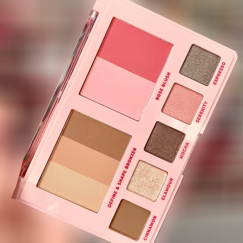 Paleta de Bronzer, Blush e Sombra - All in One - Ruby Rose