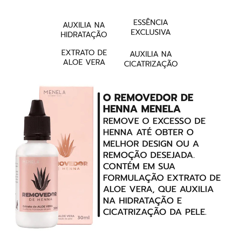 Removedor de Henna 30ml - Menela
