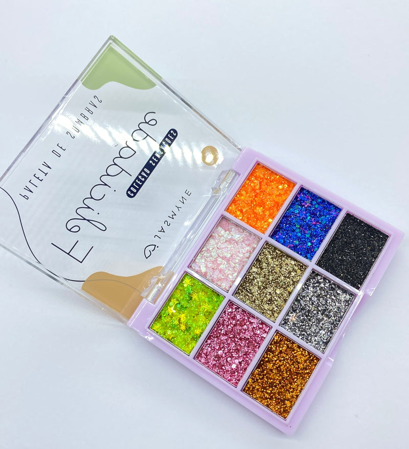 Paleta de Sombras com Glitter Felicidade - Cor C